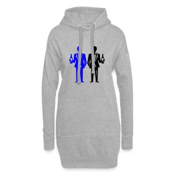Marié Fête Mariage Célibataire - Sweat-shirt à capuche long Femme - gris chiné - Devant