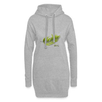 Palms Palme Palmen Shirt - Hoodie-Kleid - Grau meliert - Vorne