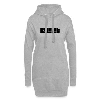 killefit - Sweat-shirt à capuche long Femme - gris chiné - Devant