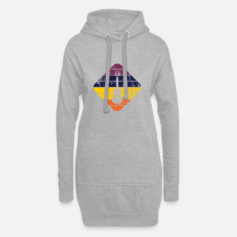 Ukulele - Hoodie-Kleid - Grau meliert