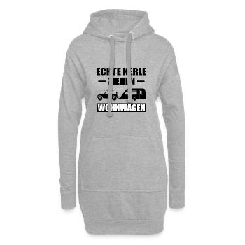 Camping - Hoodie-Kleid - Grau meliert - Vorne