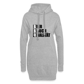 BBQ - Hoodie-Kleid - Grau meliert - Vorne