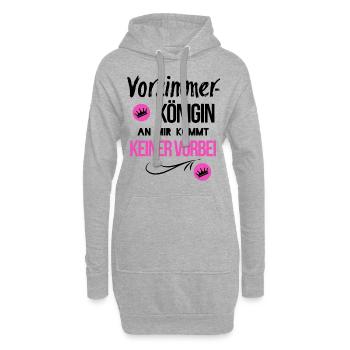 Bureau d'antichambre - Sweat-shirt à capuche long Femme - gris chiné - Devant