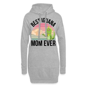 Leguan - Hoodie-Kleid - Grau meliert - Vorne