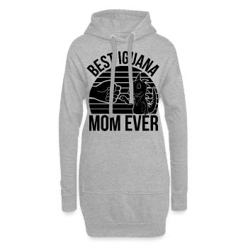 Leguane - Hoodie-Kleid - Grau meliert - Vorne