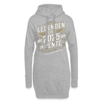 Legenden Gehen 2025 In Rente Limitierte Auflage - Hoodie-Kleid - Grau meliert - Vorne