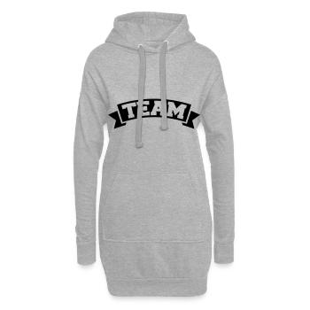team banderole - Hoodie-Kleid - Grau meliert - Vorne