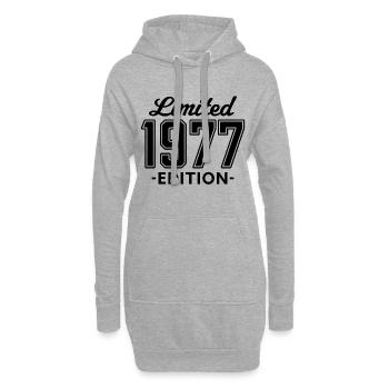 édition limitée 1977 - Sweat-shirt à capuche long Femme - gris chiné - Devant