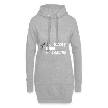 Baby Loading - Hoodie Dress - heather grey - Front