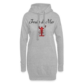 Fruits de Mer - Hoodie-Kleid - Grau meliert - Vorne