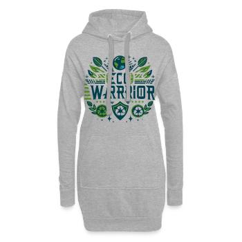 Eco-Hero : Pour la planète - Sweat-shirt à capuche long Femme - gris chiné - Devant