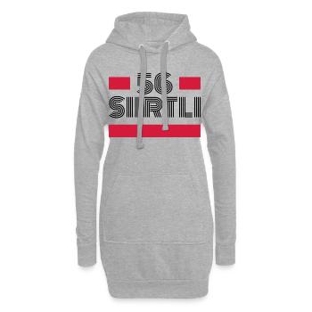 Siirt 56 Türkei Turkiye Geschenk Urlaub TR Türk - Hoodie-Kleid - Grau meliert - Vorne