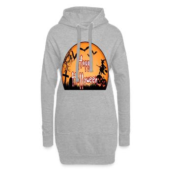 Halloween - Hoodie Dress - heather grey - Front