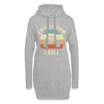 Jeep - This Is How I Roll retro Gift - Hoodie Dress - heather grey - Front