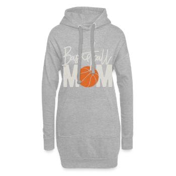 Basketball Vintage - cadeau drôle de maman de basket-ball - Sweat-shirt à capuche long Femme - gris chiné - Devant