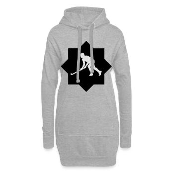 Unihockey / Floorball - Hoodie-Kleid - Grau meliert - Vorne