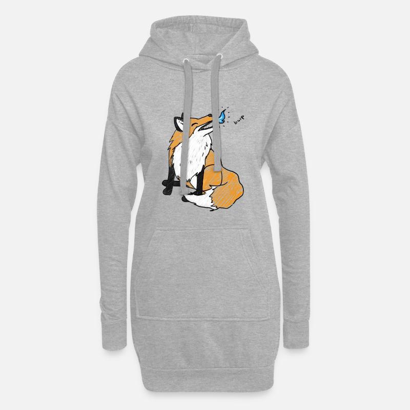 Rülps - Hoodie-Kleid - Grau meliert