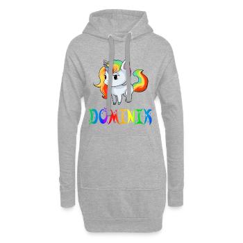 Dominik Einhorn - Hoodie-Kleid - Grau meliert - Vorne