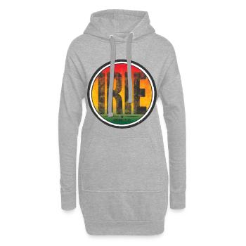 irie - movement of jah - Sweat-shirt à capuche long Femme - gris chiné - Devant