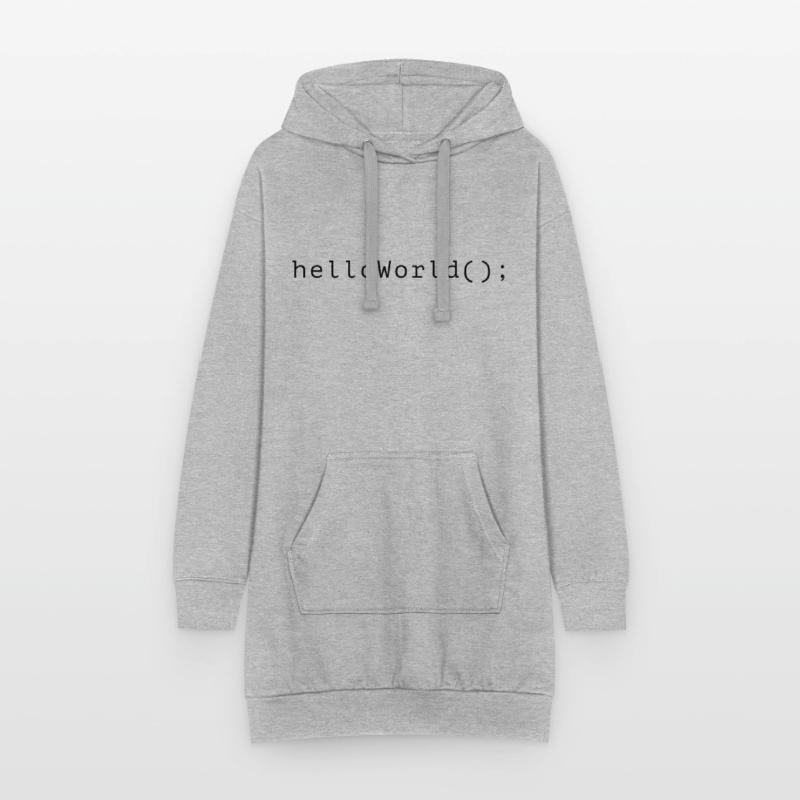 Code de programme HelloWorld Codage Informatik Sweat-shirt à capuche long Femme