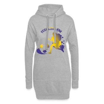 FC Carl zeiss Jena - Hoodie-Kleid - Grau meliert - Vorne