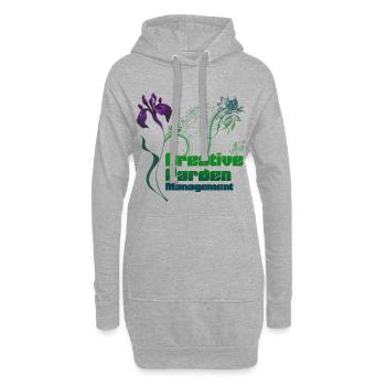 Creative Garden Management - Hoodie-Kleid - Grau meliert - Vorne