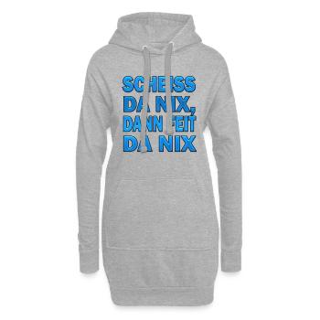 SCHEISS DA NIX - Hoodie-Kleid - Grau meliert - Vorne
