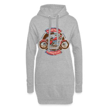 Custom Motorcycles America Motorcycle Retro Gift - Hoodie Dress - heather grey - Front