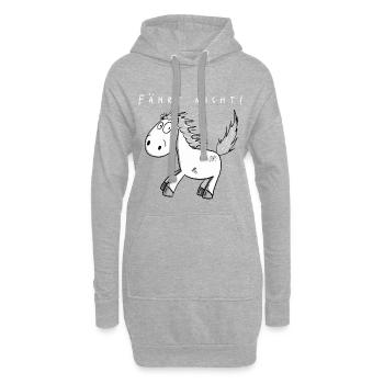 Fährt Nicht I Lustiges Pferde Comic Geschenk - Hoodie-Kleid - Grau meliert - Vorne