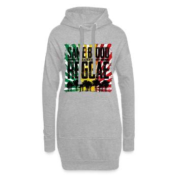 Same Blood, Different Roots Design - Hoodie-Kleid - Grau meliert - Vorne