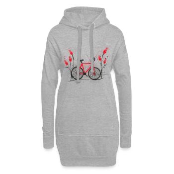 Cyclisme artistique, cyclisme artistique, vélo en salle - Sweat-shirt à capuche long Femme - gris chiné - Devant