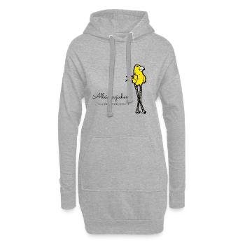 Alleinerziehend habe daher andere Perspektive - Hoodie-Kleid - Grau meliert - Vorne