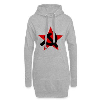 Russland - Hoodie-Kleid - Grau meliert - Vorne