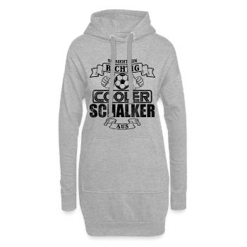Cooler Schalker - Hoodie-Kleid - Grau meliert - Vorne