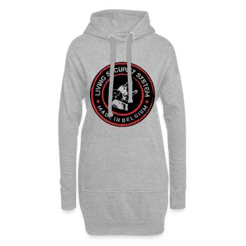 Malinois Security  - Hoodie-Kleid - Grau meliert - Vorne