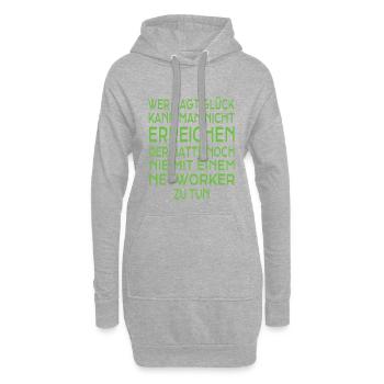 Network Marketing Geschenk - Hoodie-Kleid - Grau meliert - Vorne