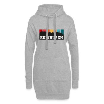 Édimbourg en Écosse - Sweat-shirt à capuche long Femme - gris chiné - Devant