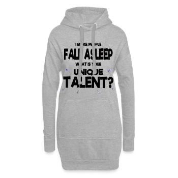 Anästhesie Anästhesist Superkräfte Geschenk lustig - Hoodie-Kleid - Grau meliert - Vorne