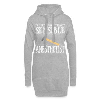Anästhesist Anästhesie Narkose Hammer Geschenk - Hoodie-Kleid - Grau meliert - Vorne