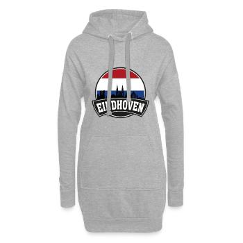 Eindhoven Pays-Bas Skyline Voyage Souvenir Dutc - Sweat-shirt à capuche long Femme - gris chiné - Devant
