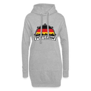 Potsdam Deutschland Skyline Travel Souvenir Deutsch Fla - Hoodie-Kleid - Grau meliert - Vorne