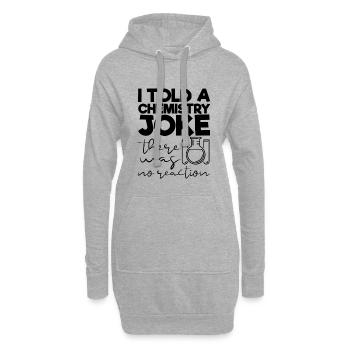 Cadeau drôle de citation de chimie pour les ingénieurs chimistes - Sweat-shirt à capuche long Femme - gris chiné - Devant