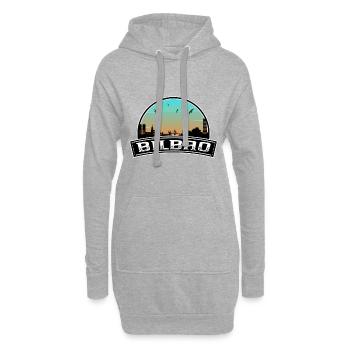Bilbao Spanien Skyline Spanisches Souvenir - Hoodie-Kleid - Grau meliert - Vorne