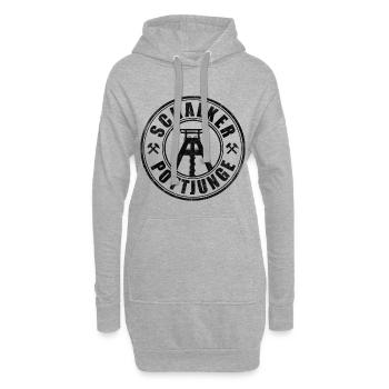 Schalker Pottjunge | Gelsenkirchen Ruhrpott Junge - Hoodie-Kleid - Grau meliert - Vorne