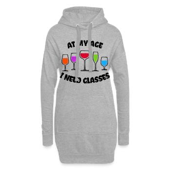Drôle de blague humoristique Déclaration Cool - Sweat-shirt à capuche long Femme - gris chiné - Devant