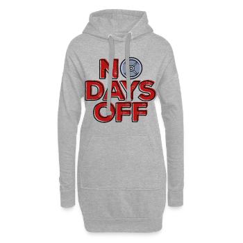 Fitness Bodybuilding Workout Statement - Sweat-shirt à capuche long Femme - gris chiné - Devant