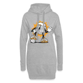 Tenue de pétanque boule pour boule bouler - Sweat-shirt à capuche long Femme - gris chiné - Devant
