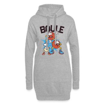Tenue de pétanque boule pour boule bouler - Sweat-shirt à capuche long Femme - gris chiné - Devant