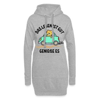 Auto Statement Autofahren Autofahrer Wagen - Hoodie-Kleid - Grau meliert - Vorne