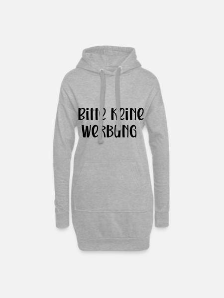 Bitte keine Werbung - Hoodie-Kleid - Grau meliert